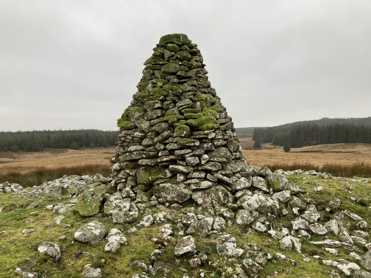 Modern Marker Cairn in Centre of Drumanwherran S Cairn (Canmore ID 61935).