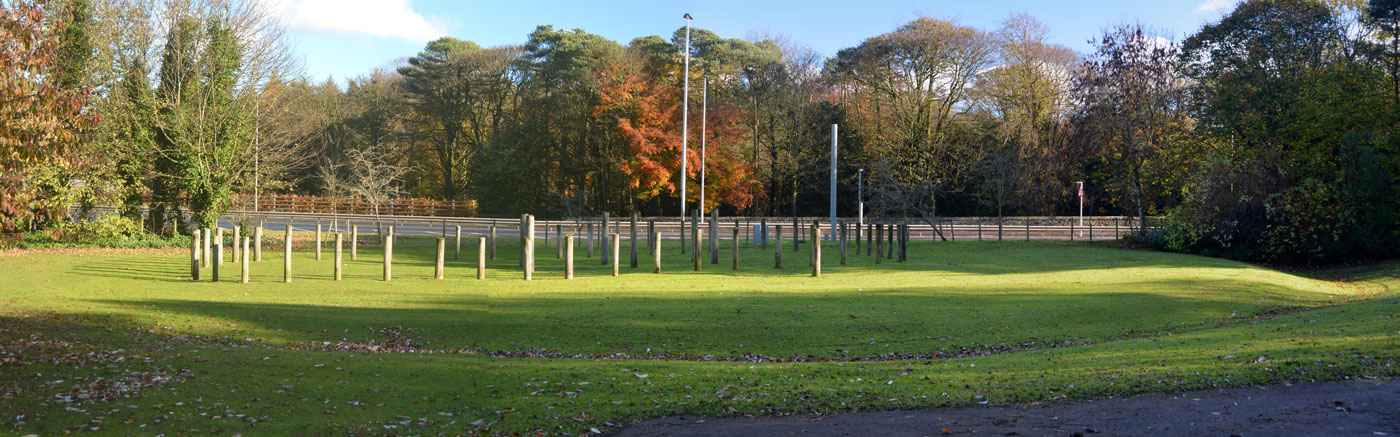 Click for full size image of Balfarg Riding School mortuary enclosure and henge (PID:188447) Balfarg Riding School mortuary enclosure and henge