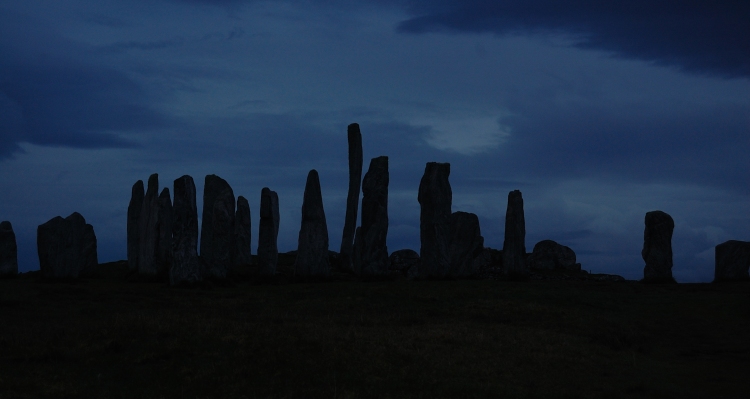 Callanish I Early morning - 4.22 to be precise! How wonderful to be able to visit such a place at any time of day or night - thank you to the good people of the local community for keeping it this way!
A very atmospheric time and place. I haven't tried to lighten etc this photo, so I realise it lacks detail, but this is just how it was.
May 2011