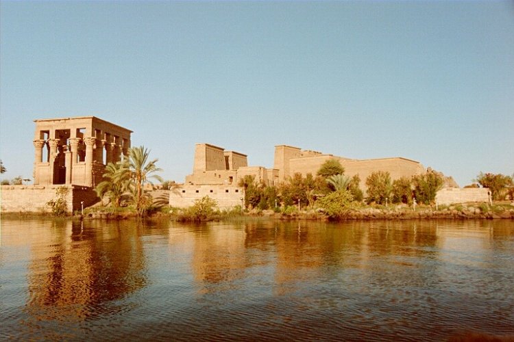 Philae Temple near Aswan Egypt at dawn sept 2001.