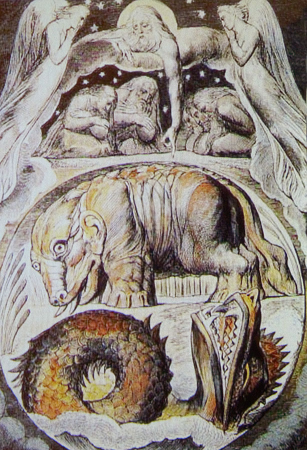 Beasts watercolour by William Blake