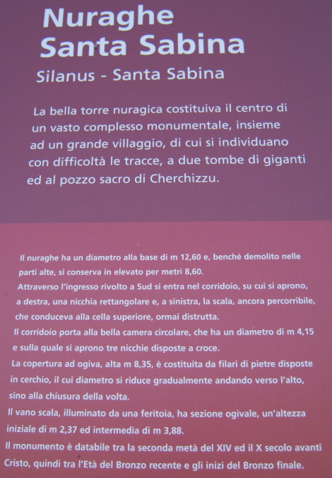 Santa Sabina Nuraghe