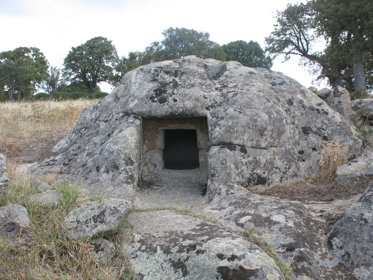 Domus de janas Dronnoro - view from the South (photo taken on September 2019).