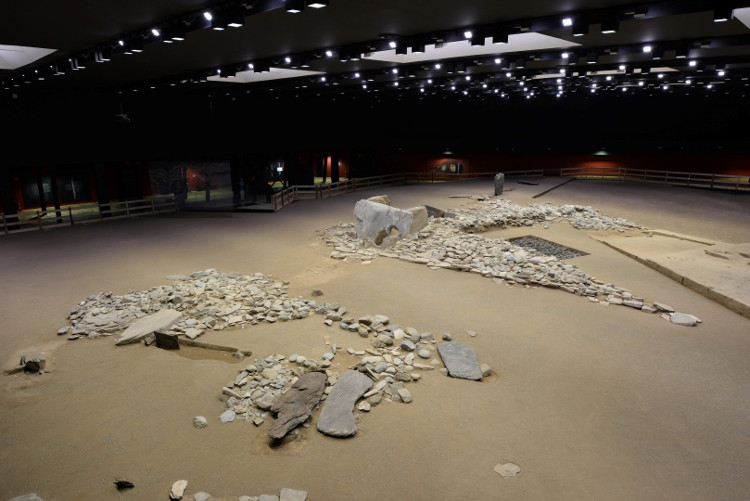 The tombs inside the new archaeological park and museum.Photo from the Museum Website.