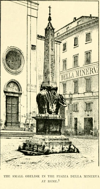 Click for full size image of Sais - Piazza Minerva Obelisk (PID:101190) Sais - Piazza Minerva Obelisk