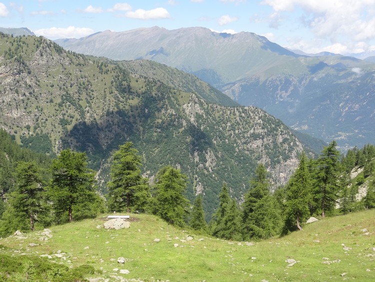 Roccia del Mago in its landscape context - view from the SE (photo taken on August 2014).
