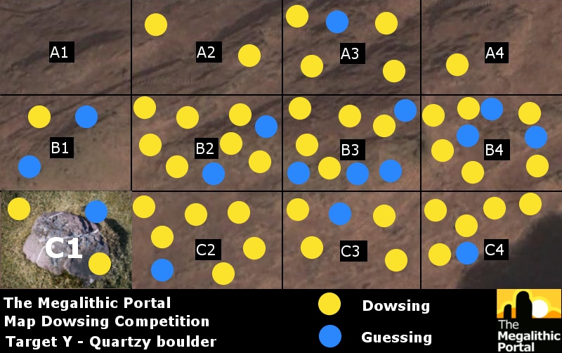 Click for full size image of The results of the Megalithic Portal Map Dowsing Experiment and Competition (PID:84975) The results of the Megalithic Portal Map Dowsing Experiment and Competition