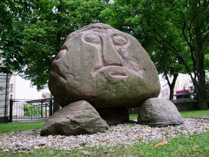 Stone Head of Salaspils replica