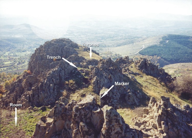 View of the megalithic observatory at Kokino. Photo copyright Gjore Cenev