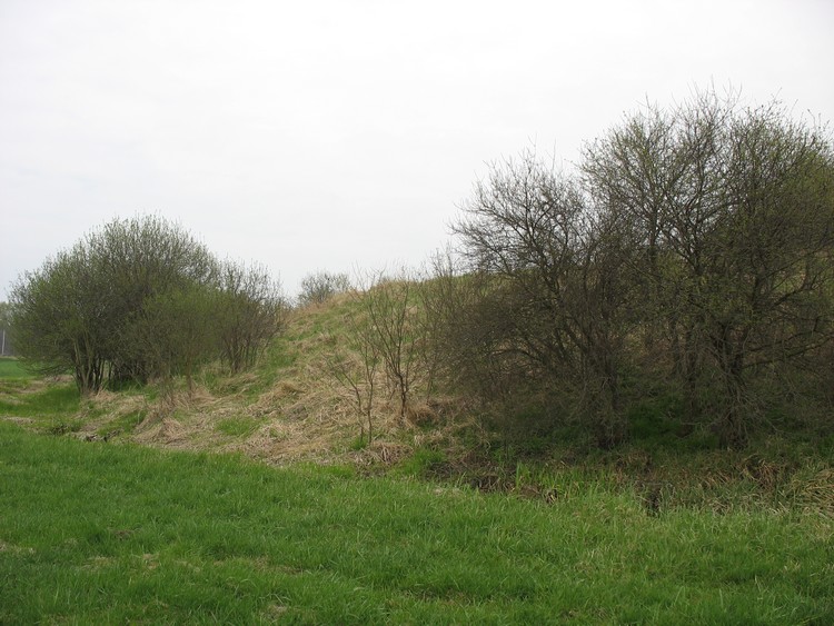 Northern sector of the rampart - view from the NW (photo taken on April 2011).



