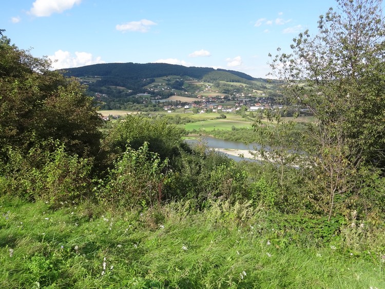 View from the hillfort towards Dunajec river at the east (photo taken on August 2014).