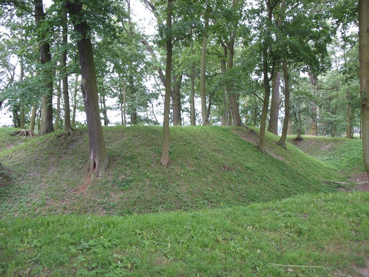 Susz hillfort - view from the North. (photo taken on August 2009) 
