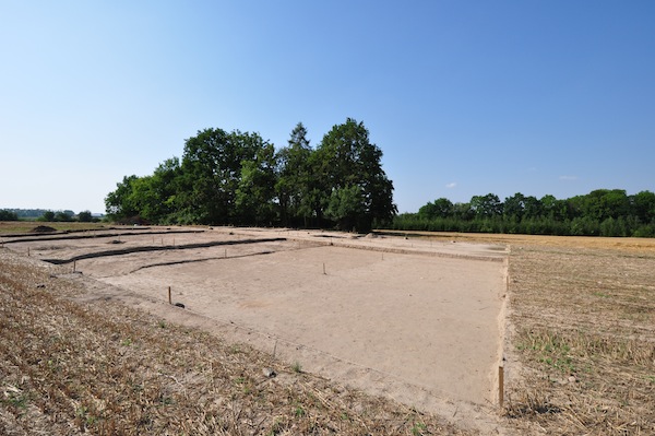 Long barrow of the Funnelbeaker culture in Gaj - excavation on the site of the second, non-existent, barrow.