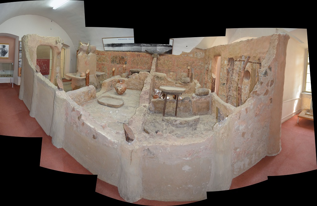 Panoramic view of the sanctuary as reconstructed in the Museum of Banat.
