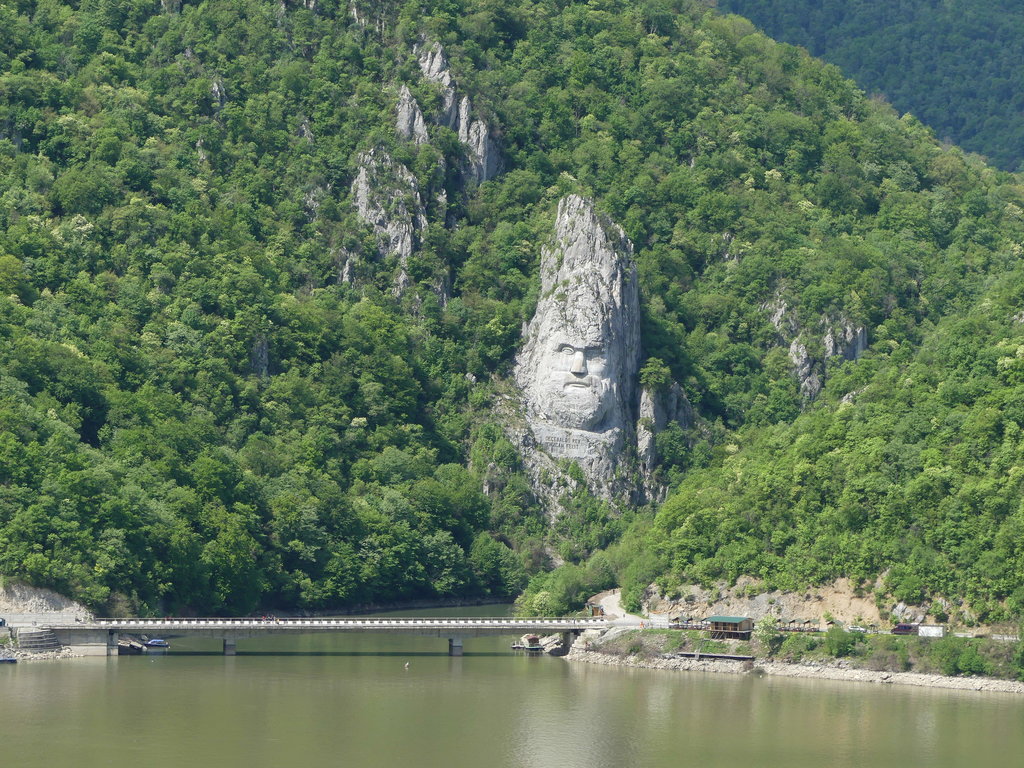 Click for full size image of The face of Dacian King Decebalus (PID:180702) The face of Dacian King Decebalus