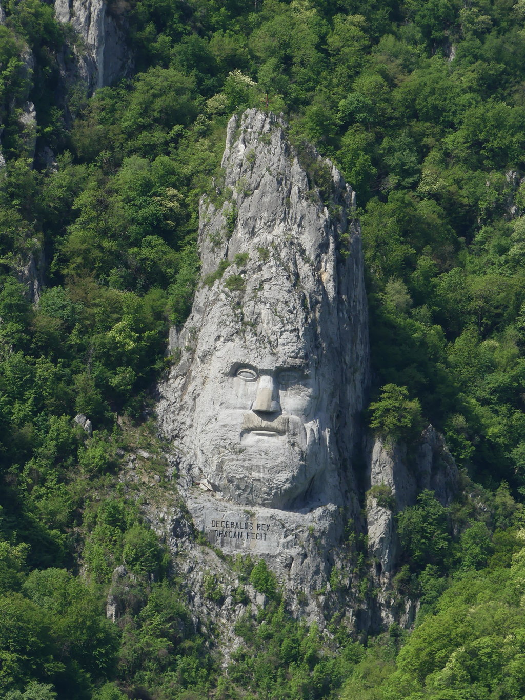 Click for full size image of The face of Dacian King Decebalus (PID:180701) The face of Dacian King Decebalus