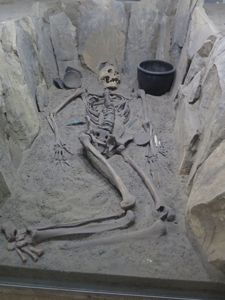 Burial of Tagarsk Culture VII to VI BC.  From Oglakhta 4 site.  Excavated in 1955.  Photographed in September 2019.