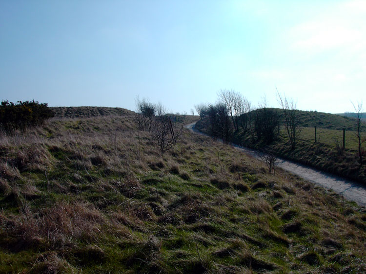 Walbury Camp The highest chalk hill in Britain is capped by Walbury Hillfort, the largest one in Berkshire. It encloses 33 hectares, is trapezoidal with a single bank and ditch and it has two entrances. Incredible views. Car park adjacent and reached by minor roads from Inkpen to Combe Hill.