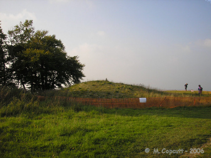 On the top of the hill above Whiteleaf Cross are several ancient remains, including three prehistoric barrows. 

A neolithic longbarrow is to be found near the top of the giant chalk cross, and this has in recent years been re-excavated and restored, after many years of erosion. 