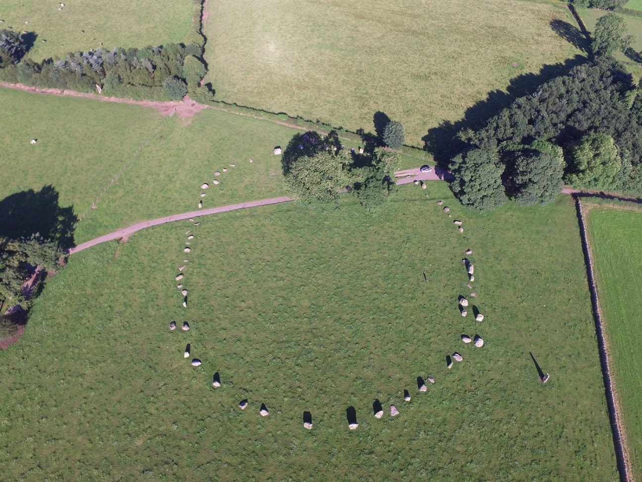 Click for full size image of Long Meg And Her Daughters (PID:167666) Long Meg And Her Daughters