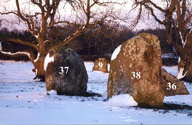 Click for full size image of Long Meg and Her Daughters (PID:14628) Long Meg and Her Daughters