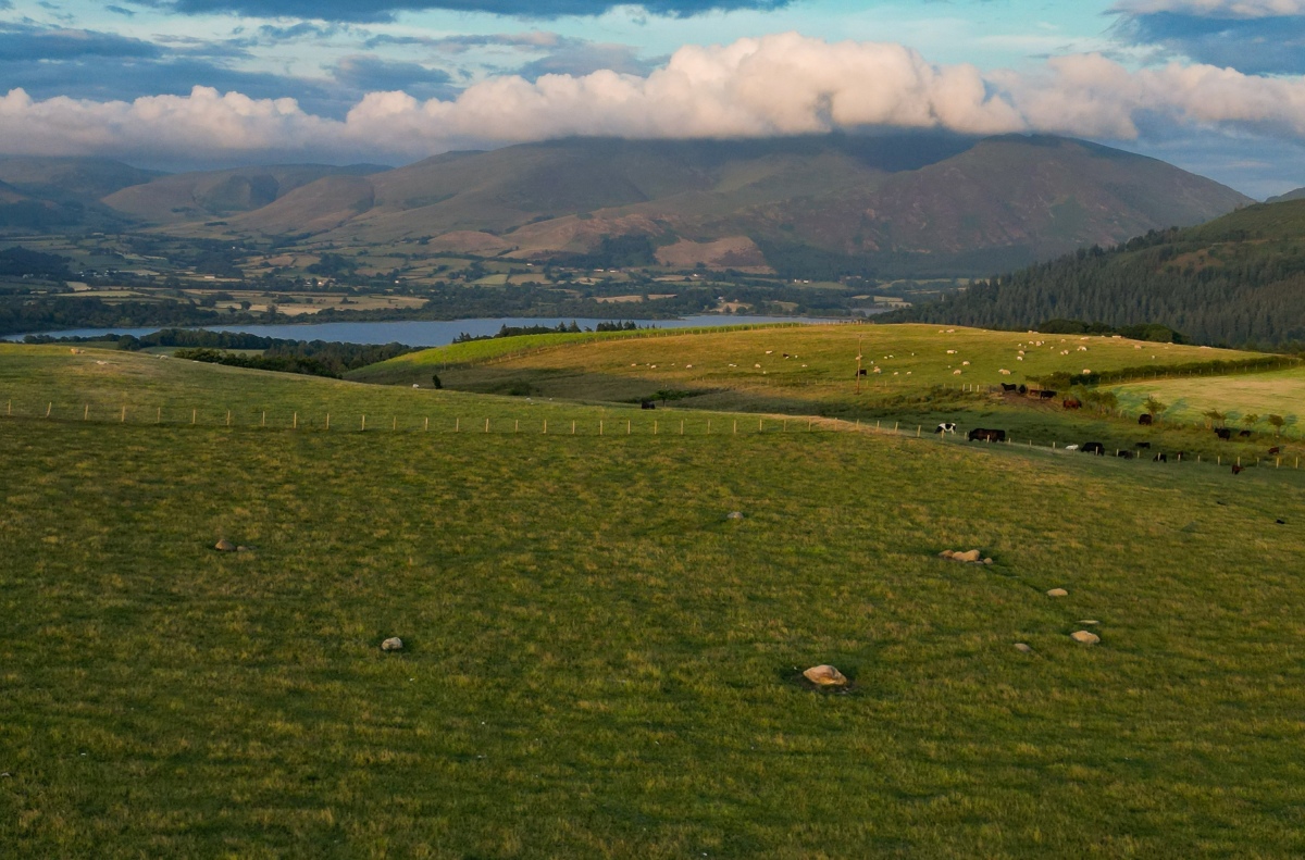 Elvaplain A large stone circle that is situated on Elva Hill, hence the name. Comparable with Castlerigg due to its large size and mountain vistas this would've been highly consecrated ground. The views are amazing on a clear day but the circle or remaining stones are not, having lost over half its stone count and those that are remaining are very small or have fallen. These early stone circles are belie