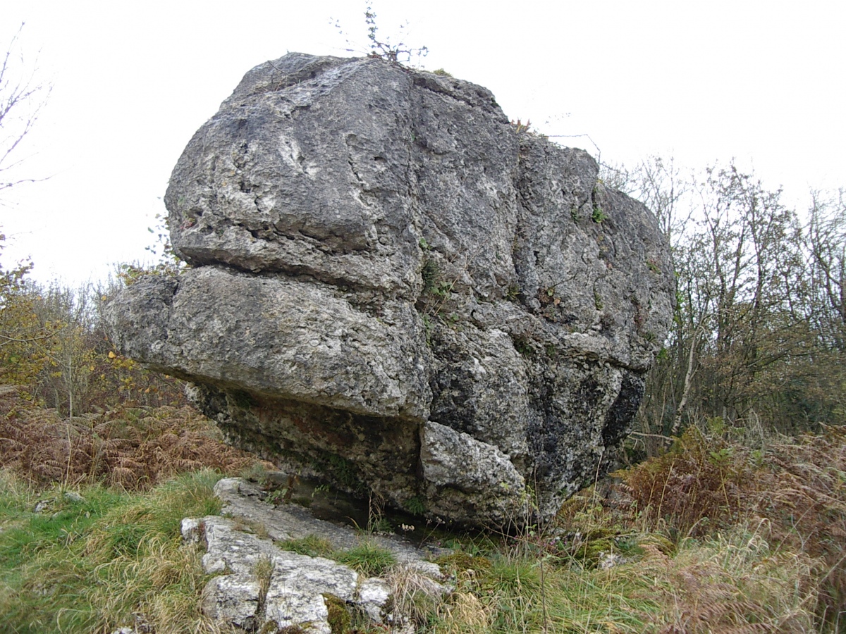 Hutton Roof Crag perched Limestone Boulder