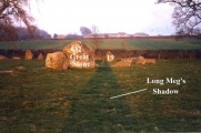 Click for full size image of Long Meg and Her Daughters (PID:14624) Long Meg and Her Daughters