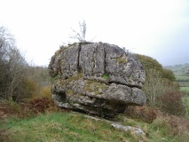 Hutton Roof Crag perched Limestone Boulder