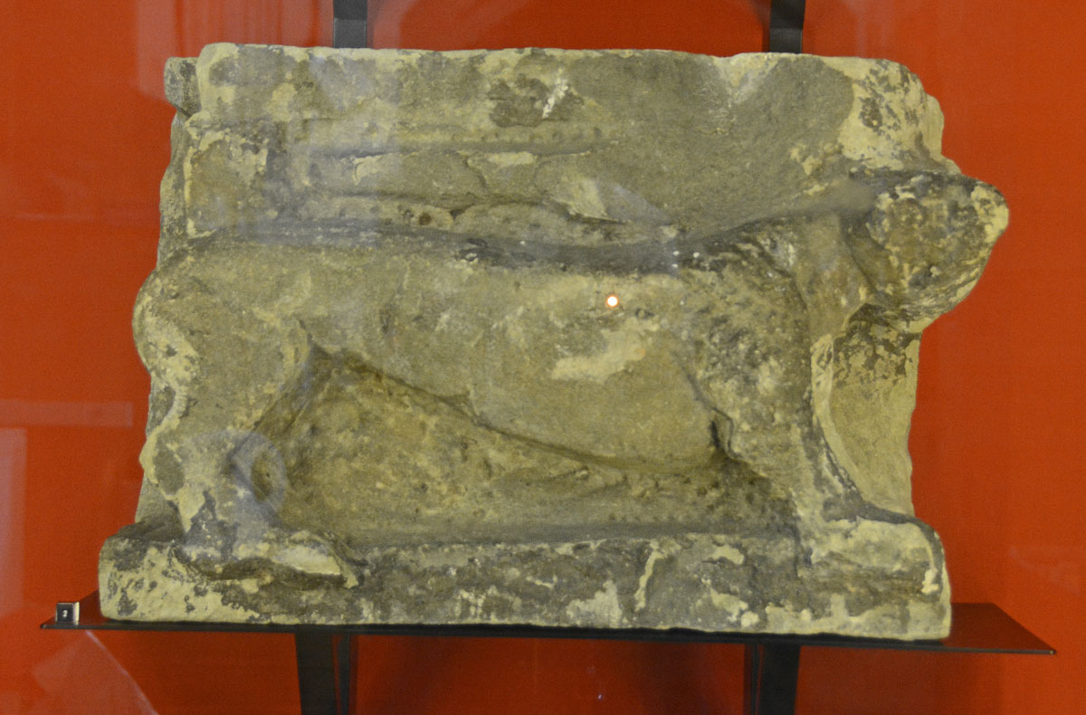 St Peter's Church (Monkwearmouth) This is fragment AS Corpus Monkwearmouth 15b, which is dated to the last quarter of the 7th century. Also being a left arm, it could only have belonged to a second chair. The Corpus describes this fragment as
