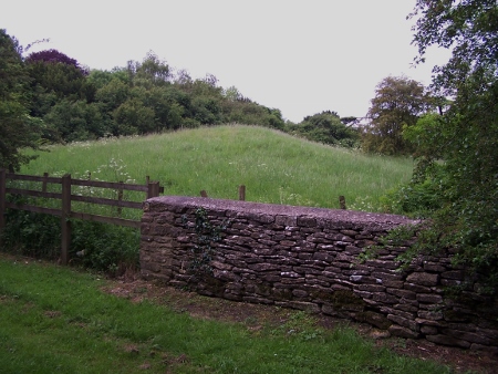 Long Barrow in the Hospital area of Cirencester near the amphitheater. Gloucestershire.