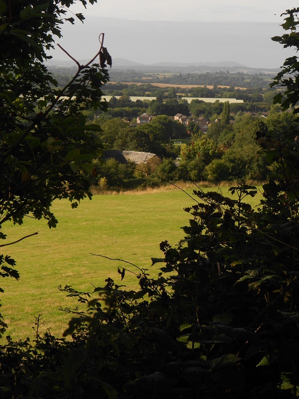 view from Credenhill to southwest, the Dorstone ridge. This really is a superb hill to visit, and a lovely van friendly car park. 