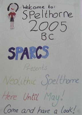 Introduction to the brilliant display by SPARCS (Spelthorne branch of the Young Archaeologists Club) at the Community Centre, Thames Street (next to Debenham's), Chertsey. There until the end of May 2005.