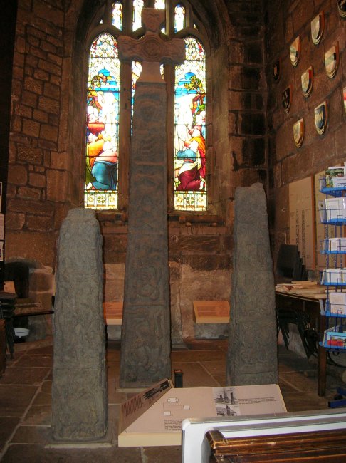 The three superb crosses within All Saints' Ilkley. Further details available on the church's website.

Many thanks to my wife for taking time out of a trip to visit and photograph these for me, and to the church for enabling the visit by arrangement.