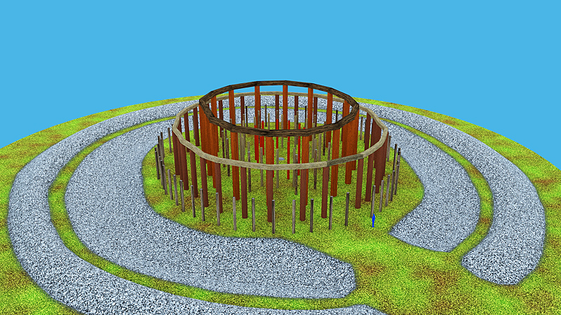 Woodhenge (Wiltshire) Henge : The Megalithic Portal and Megalith Map: