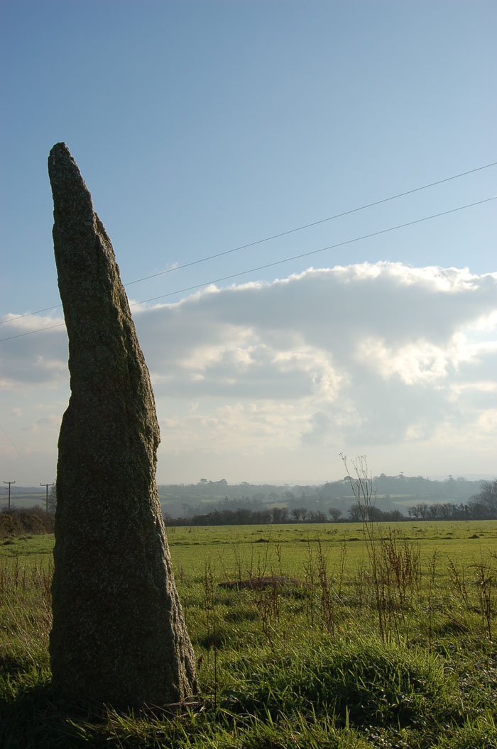 Photo of menhir reinstated and looking good.