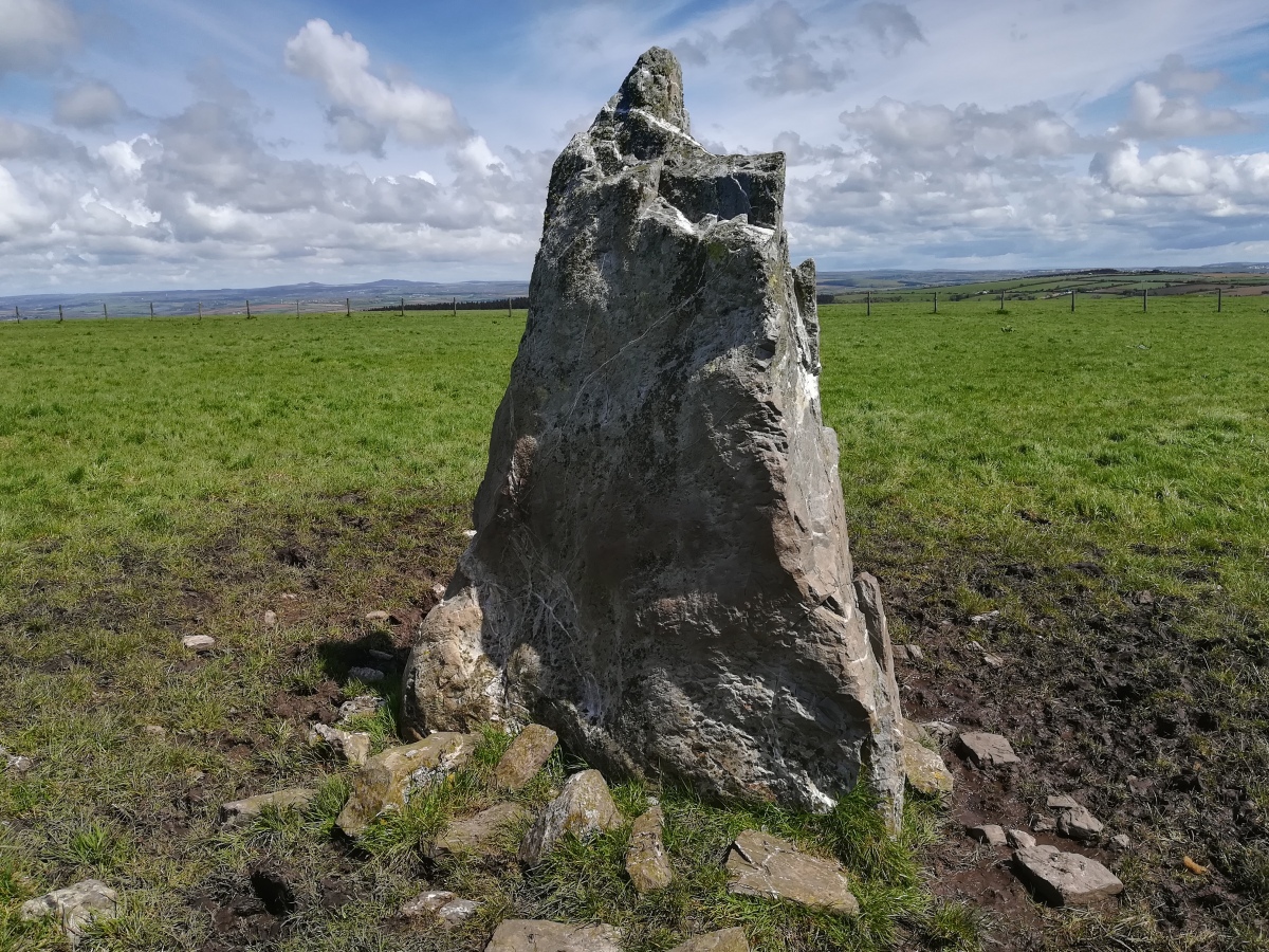 Click for full size image of St Breock Downs Menhir (PID:273502) St Breock Downs Menhir