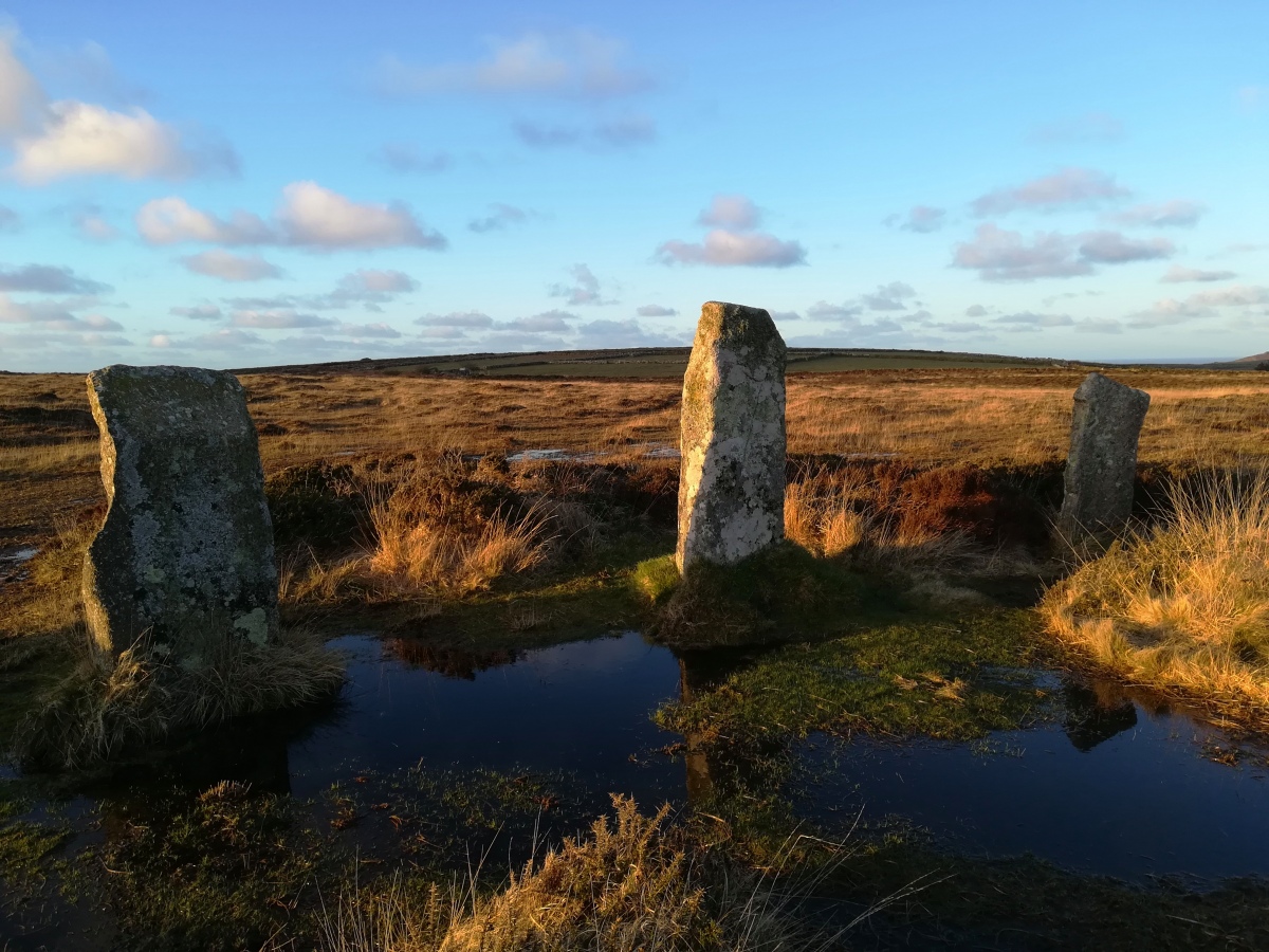 Click for full size image of Boskednan stone circle (PID:286433) Boskednan stone circle