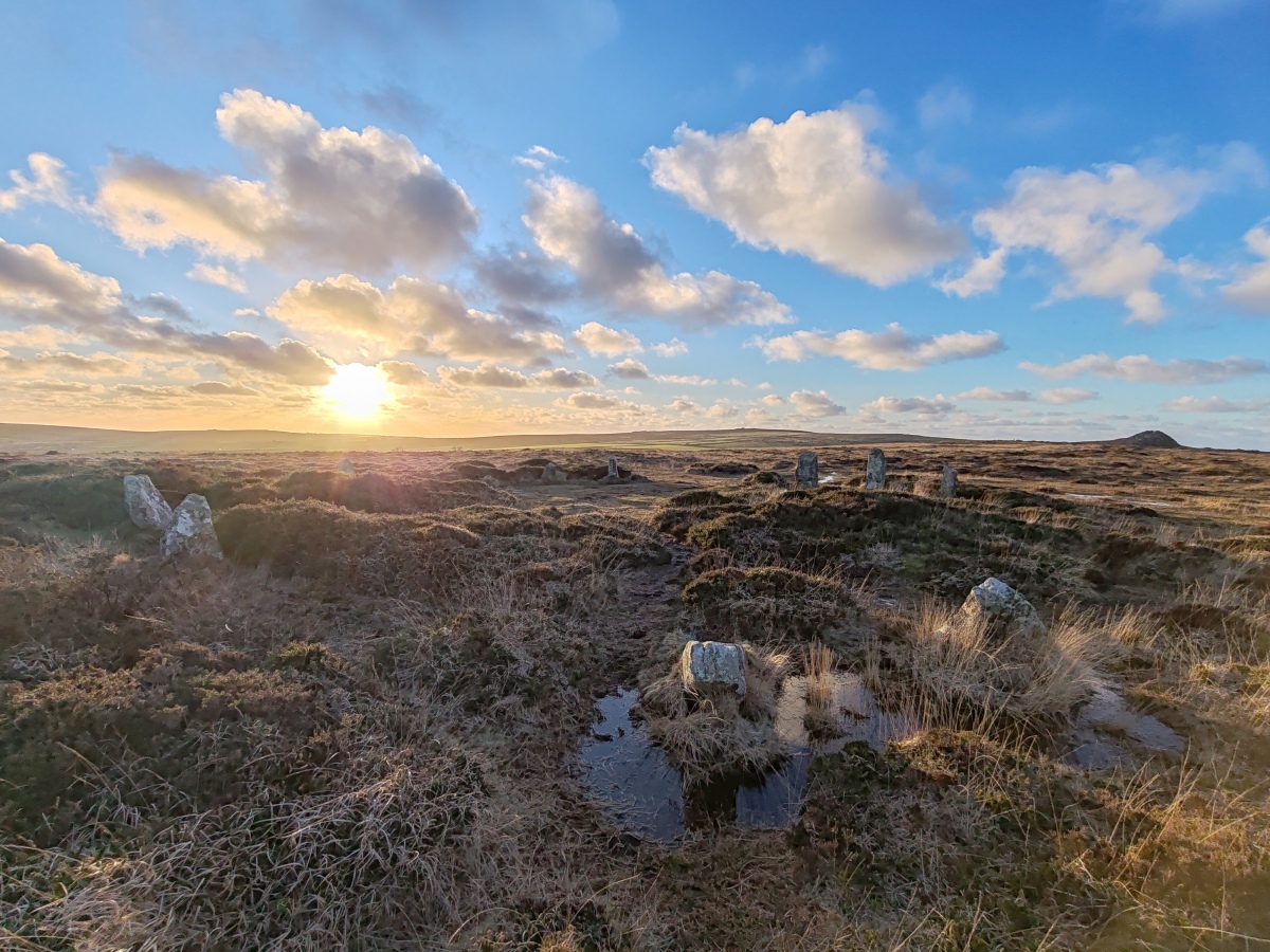Click for full size image of Boskednan stone circle (PID:286432) Boskednan stone circle