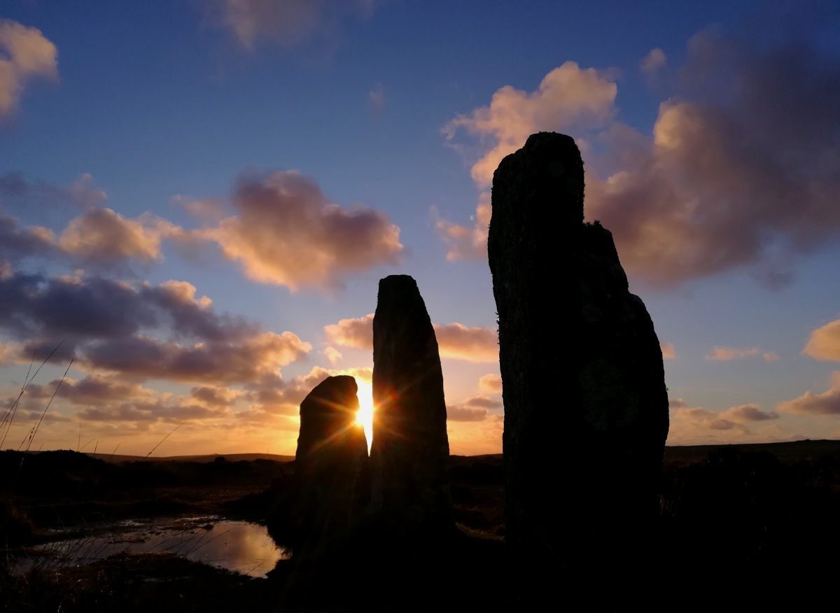 Click for full size image of Boskednan stone circle (PID:286435) Boskednan stone circle