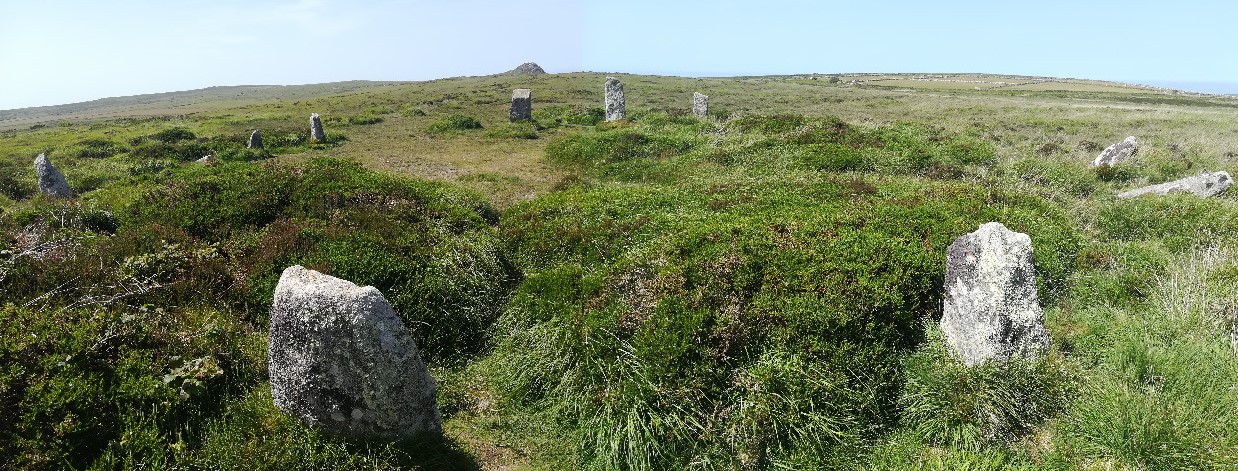 Click for full size image of Boskednan stone circle (PID:306345) Boskednan stone circle