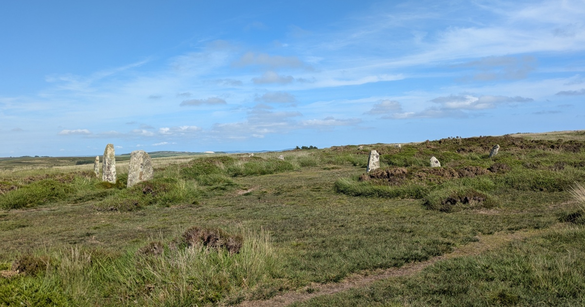 Click for full size image of Boskednan stone circle (PID:294333) Boskednan stone circle