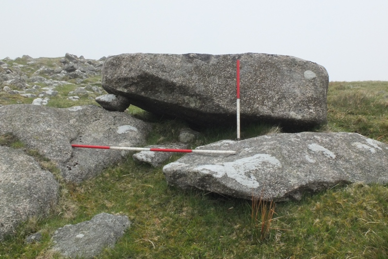 Showery Tor propped stone