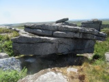 Propped stones on Garrow Tor - PID:215390