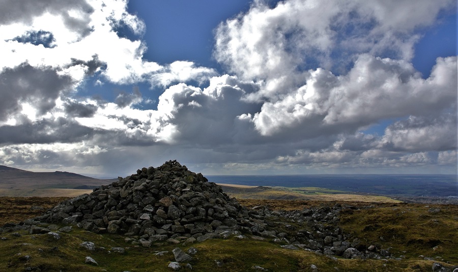 Cosdon Hill Summit Cairns