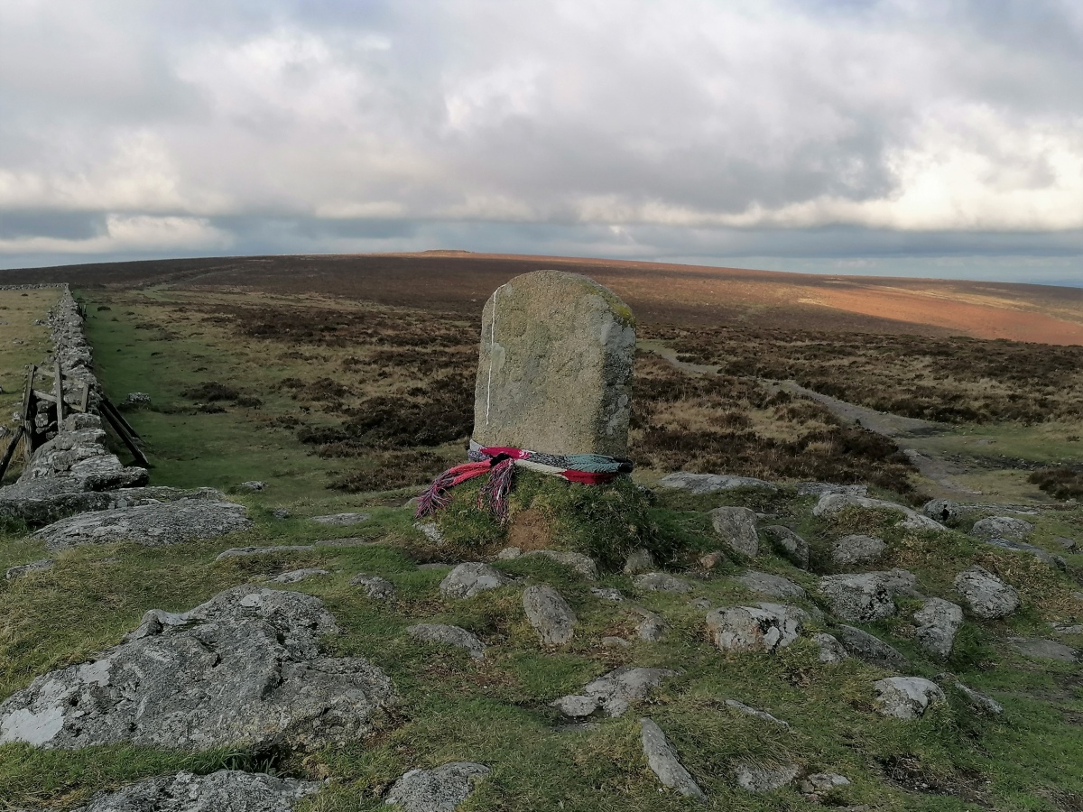 Click for full size image of Hamel Down Beacon cairn (PID:252965) Hamel Down Beacon cairn