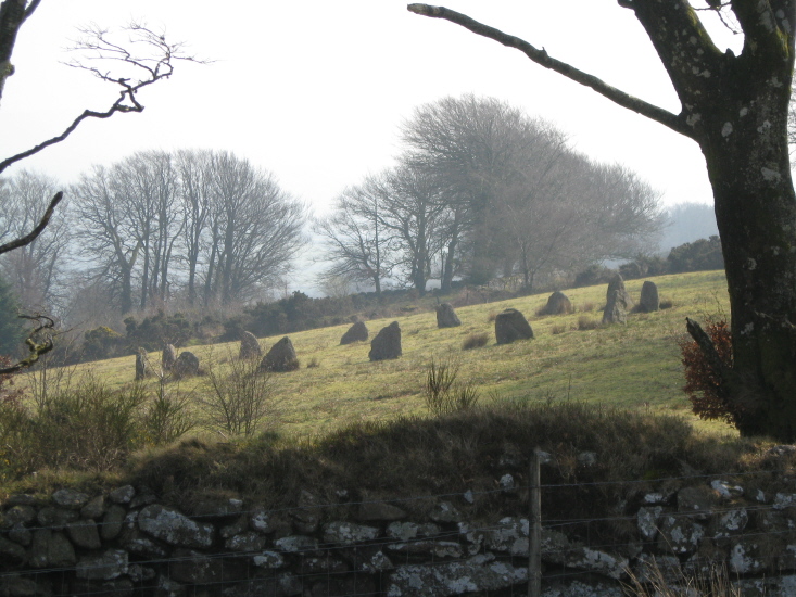 A zoomed-in version of previous photo, looking approx ESE - SE.
24 March 2011.