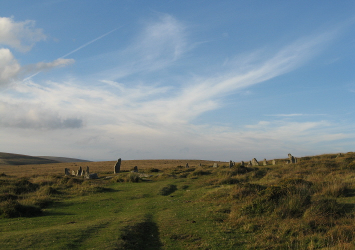 About 10 past 6pm on the way to Scorhill for 'Equinox' sunset, 21st September 2010.  (Maybe a day or two early, but at least sunny.)