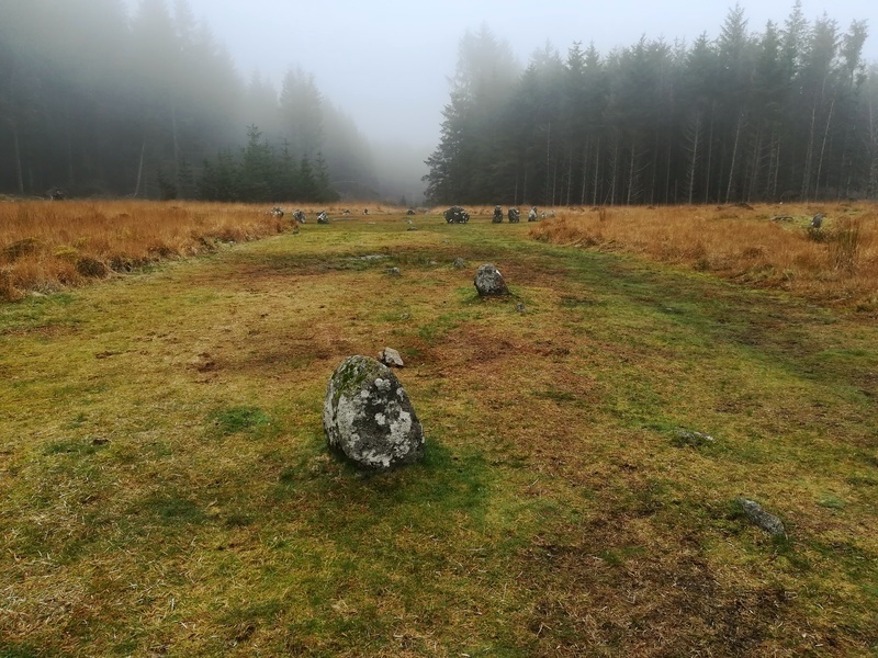 Fernworthy stone row SW, Towards the Circle