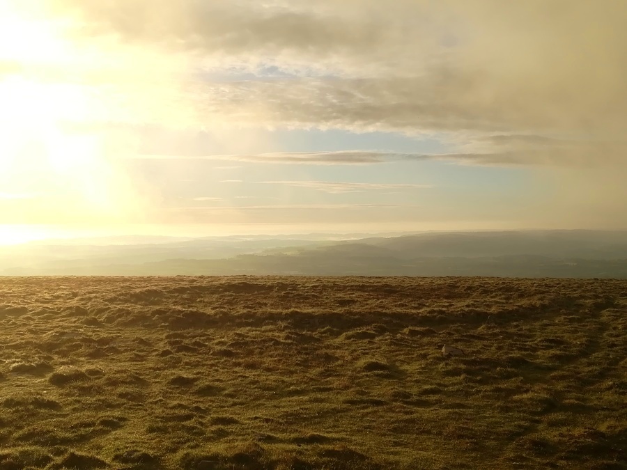 Cosdon Hill Summit Cairns